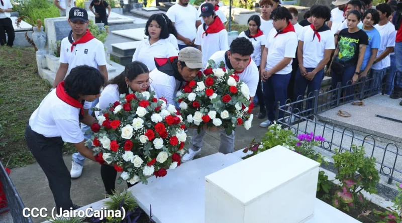 comandante camilo ortega saavedra, juventud sandinista, homenaje,