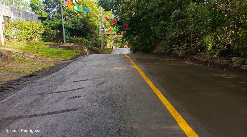 24 cuadras asfaltadas, alcaldia de managua, distrito v, san antonio sur, calles para el pueblo