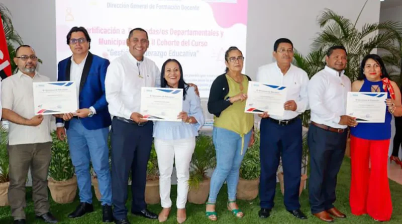 nicaragua, mined, certificados, docentes