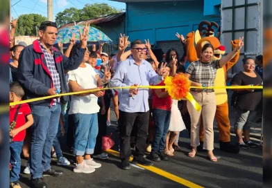 Managua, barrio Maria Auxiliadora, calles para el pueblo, entrega, nuevas calles, seguridad vial, alcaldía de Managua,