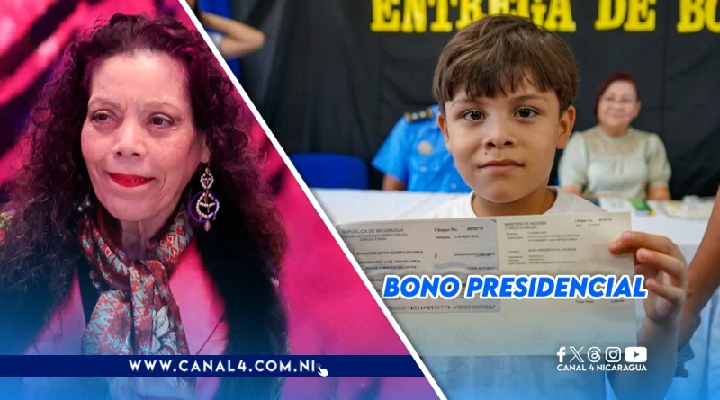 nicaragua, rosario murillo, bono presidencial, entrega de bonos,