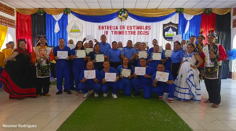reconocimientos, certificados, Sistema penitenciario, Nicaragua, estímulos,