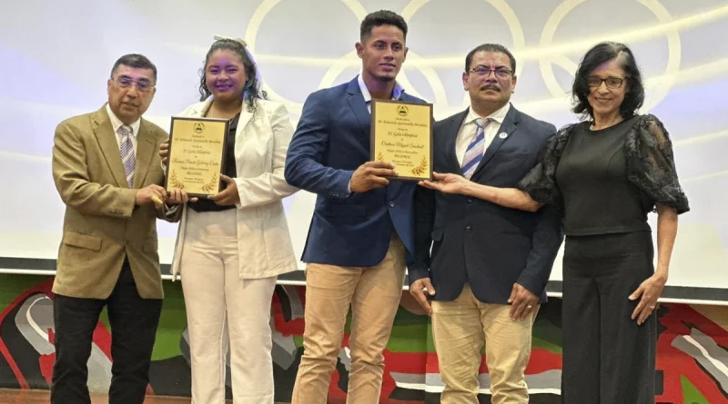xi gala olimpica, deportes, comite olimpico nicaraguense, atletas, reconocimientos, unan maangua,