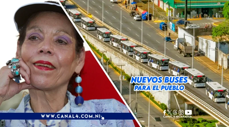 nicaragua, republica popular china, buses, nuevos buses, buses chinos, transporte publico nicaragua, rosario murillo,