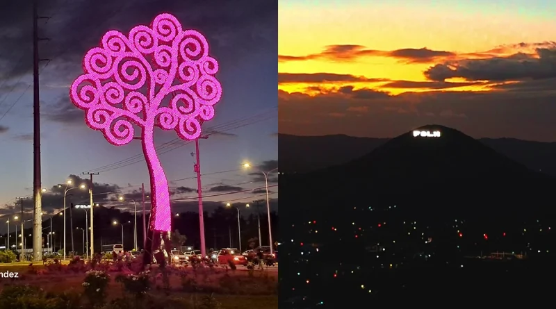 nicaragua, managua, arboles de la vida, cerro motastepe, pueblo presidente,