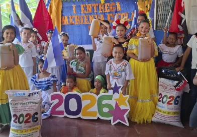 gobierno de nicaragua, merienda escolar, juigalpa, chontales, mined,