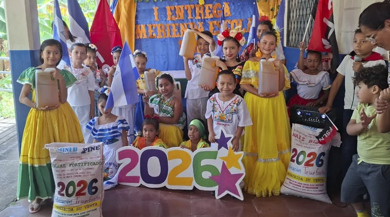 gobierno de nicaragua, merienda escolar, juigalpa, chontales, mined,