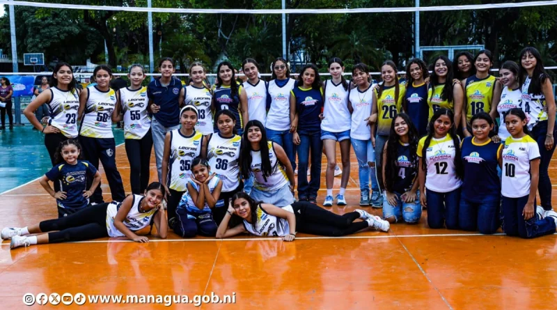 voleibol, deportes nicaragua, alcaldia de managua, managua, academias deportivas, juventud nicaragüense, entrenamiento deportivo, niñez nicaragüense, talento juvenil, recreación sana