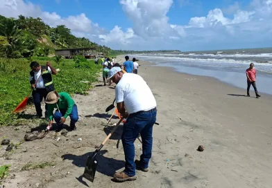 nicaragua, caribe norte, jornada ambiental, jornada de limpieza, limpieza de costas,