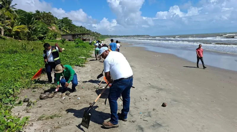 nicaragua, caribe norte, jornada ambiental, jornada de limpieza, limpieza de costas,
