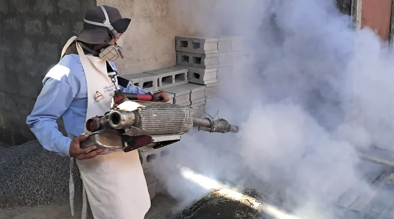 barrio Santa Ana Sur, Managua, MINSA, lucha antiepidémica, mosquitos, zancudo,