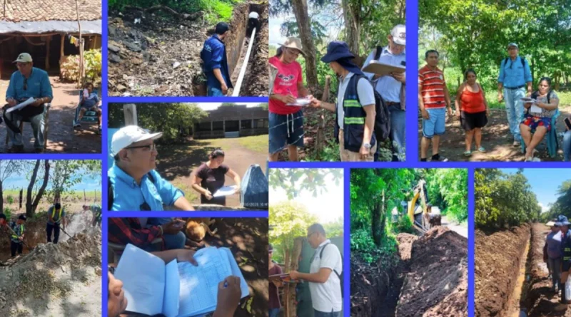 enacal, nicaragua, la paz centro, proyecto de agua potable, comunidad los arcos,