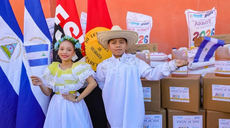 primera distribución, merienda escolar 2026, Nicaragua, MINED,