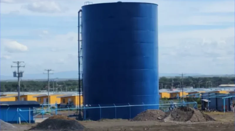 tanque de agua, Managua, Urbanización Nuevas Victorias, agua potable, nuevo tanque, almacenamiento de agua,