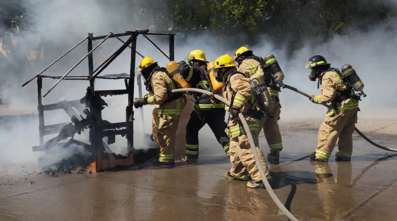nicaragua, bomberos unidos, incendios, ejercicio preventivo