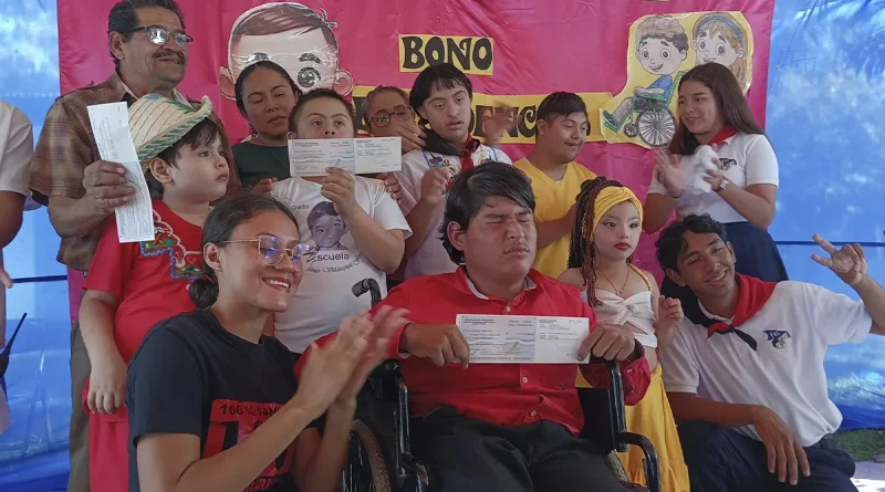 nicaragua, Ciudad Sandino, managua, bono presidencial, estudiantes, educaciones especial