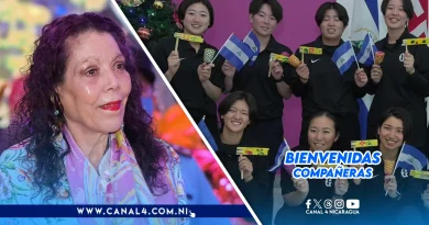 «Tenemos la visita del equipo japonés femenino de béisbol Yomiuri Giants» nicaragua, japon, beisbol, rosario murillo, deporte,