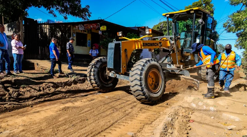 calles para el pueblo, anexo villa libertad, alcaldia de managua, proyectos municipales, infraestructura vial, calles nuevas en villa libertad de managua, obras públicas, programas calles, semana santa 2026