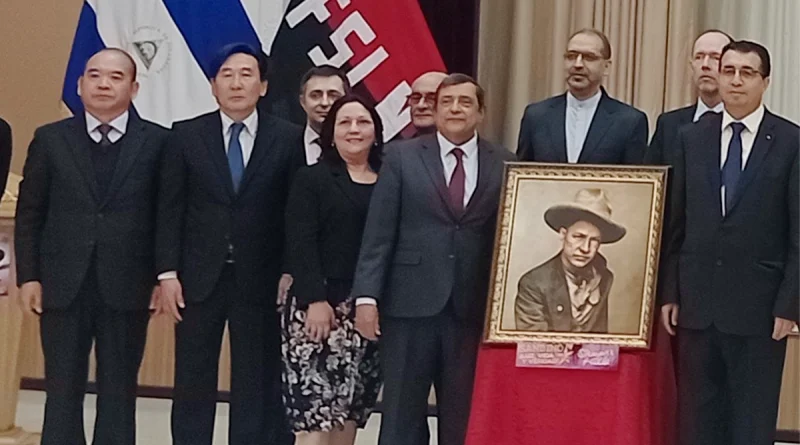 general sandino, nicaragua, rpd de corea, pyongyang, embajada de nicaragua, 92 aniversario del paso a la inmortalidad, revolución popular sandinista, soberanía de nicaragua, lucha antiimperialista de nicaragua, conmemoración sandino