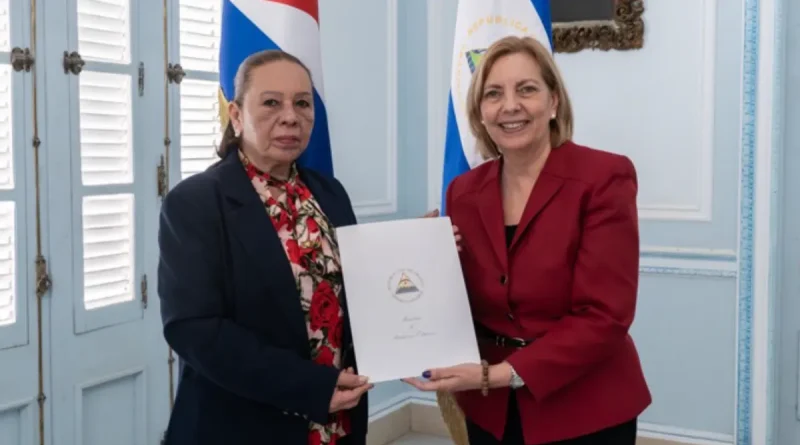 Cuba, Nicaragua, copias de estilo cartas credenciales, Embajadora de Nicaragua, relaciones bilaterales,