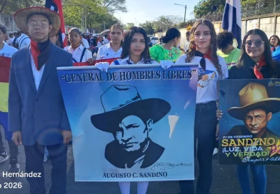mined, general sandino, desfile, conmemoracion,