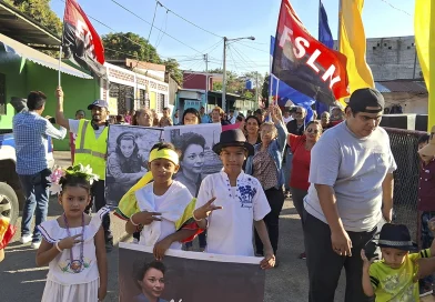 nicaragua, barrio nora astorga, managua, caminata, 38 aniversario de su transito a la inmortalidad,