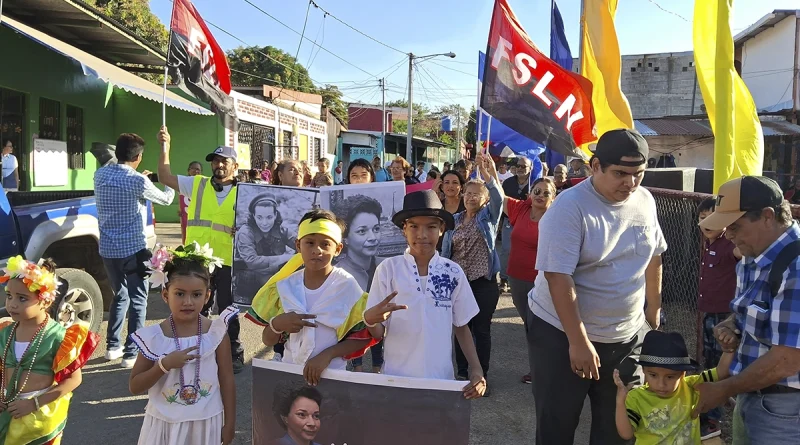 nicaragua, barrio nora astorga, managua, caminata, 38 aniversario de su transito a la inmortalidad,