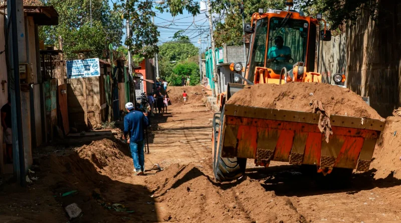 managua, calles asfaltadas, mejoramiento vial, calles para el pueblo, barrio rubén darío, infraestructura urbana, alcaldía de managua, proyectos comunitarios, desarrollo urbano managua, nicaragua