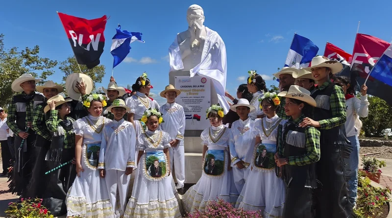 cardenal miguel obando y bravo, la libertad, chontales, homenaje,
