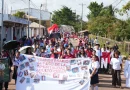 general sandino, bilwi, desfile de bandas rítmicas y comparsas, juventud sandinista en bilwi, homenaje al general sandino, costa caribe norte, historia de nicaragua, antiintervencionismo, conmemoración al general sandino, mined, uraccan, inatec, bicu