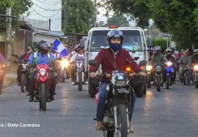rivas, febrero heroico, diana motorizada, militancia sandinista, fsl nicaragua, paz y soberania, celebracion revolucionaria, pueblo nicaraguense,