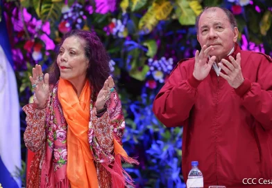 hospital sandino nuevo amanecer, bilwi, copresidentes de nicaragua, daniel ortega saavedra, rosario murillo, sacerdote, mensaje de reconocimiento, pueblo de unidad y amor, fe y esperanza, paz y concordia de nicaragua