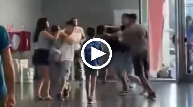 Video, cruza, novia, museo, terminan, golpes, discusión, subió, tono, termino, puńtazos, cruzo,