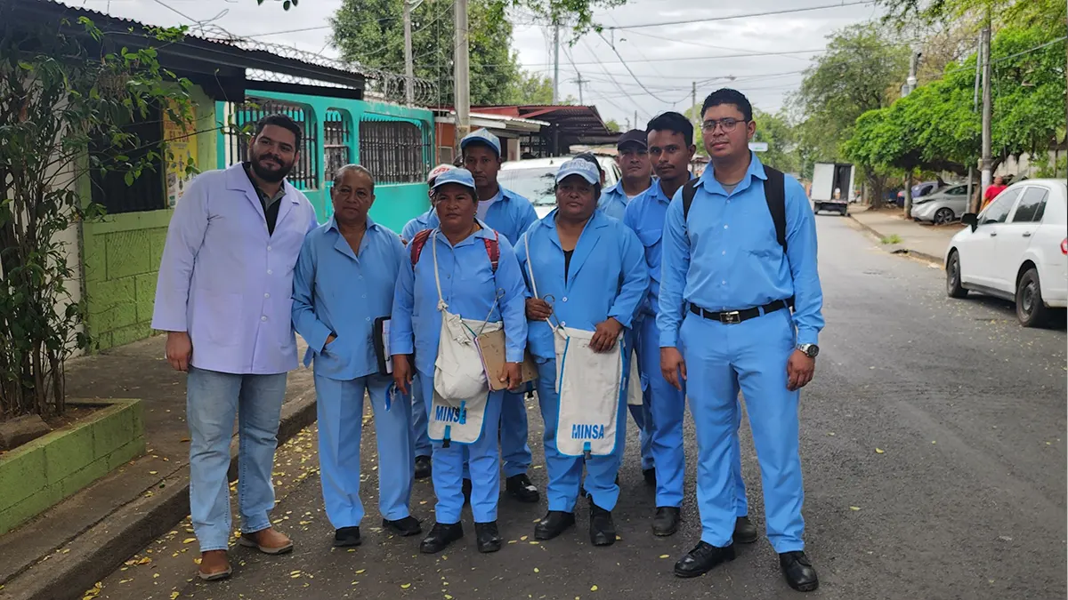 Brigadas de salud refuerzan lucha contra el dengue en el barrio Andrés Castro de Managua